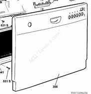 Внешняя панель настольной посудомоечной машины Eltctrolux 1560862011
