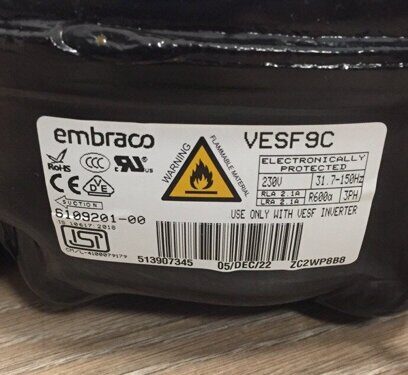 Мотор R 600 a embraco  VESF 9C  компрессор для холодильника 6119538
