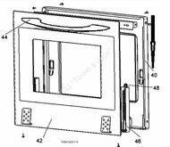 Стекло внешнее духовки  в раме 3428287043